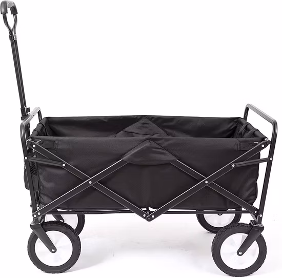 Folding Utility Cart Wagon Outdoor Black Fold Outdoor Utility Wagon