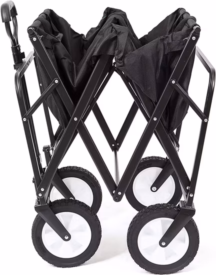 Folding Utility Cart Wagon Outdoor Black Fold Outdoor Utility Wagon