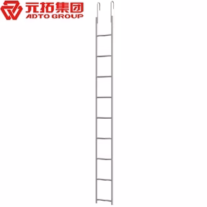 Galvanized Monkey Ladder Steel Square Tube Scaffolding Climb Step Ladder