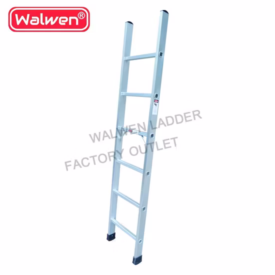 Escada reta de alumínio prática da parede do tubo quadrado da altura 70 de 2.1m única