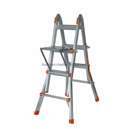 Certificado En131 de alumínio de alta qualidade 4X3 pequena escada gigante