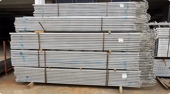 Escada de aço da escalada do andaime do tubo quadrado redondo de aço Q195